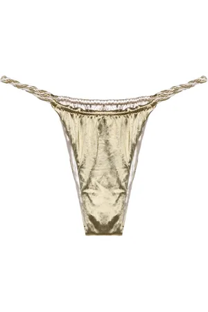 Isa Boulder Bikini bottom reversible con tiras trenzadas