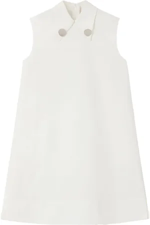 Jil Sander Vestido recto con cuello de pico