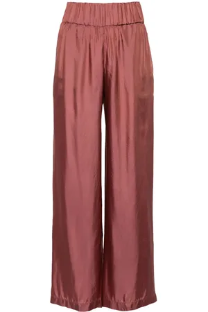 Aspesi Pantalones satinados con diseño recto
