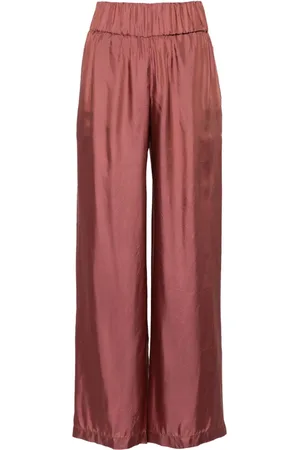 Aspesi Pantalones satinados con diseño recto