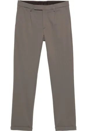 MOORER Pantalones ajustados con pinzas