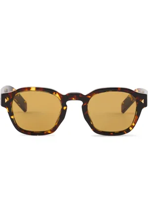 Prada Lentes de sol con armazón cuadrada y placa del logo