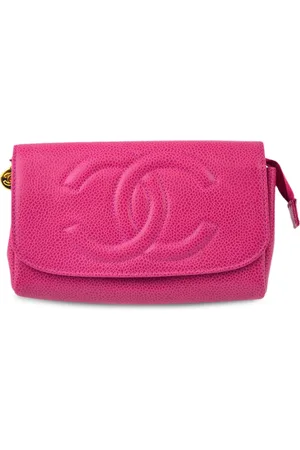 CHANEL Cosmetiquera con logo CC en relieve 1997