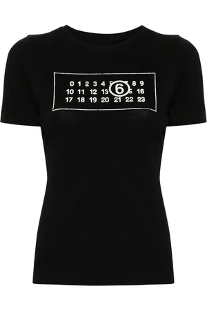 Maison Margiela Playera con motivo de números