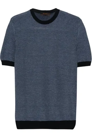 MOORER Playera tejida de canalé