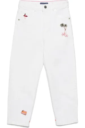 Scotch&Soda Jeans tapered con personas bordadas