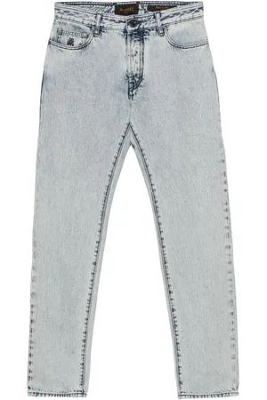 MOORER Jeans tapered con logo bordado