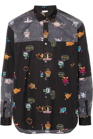 Comme des Garçons Camisa con costuras cruzadas