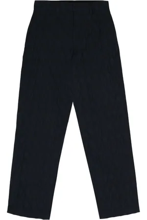 LABRUM Pantalones rectos con monograma en jacquard