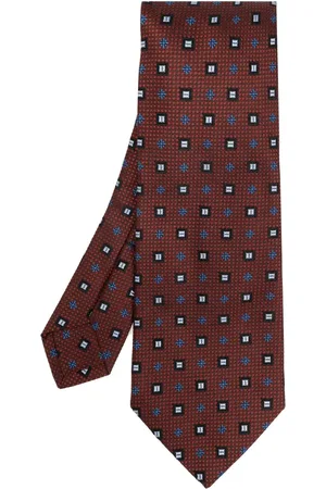 Etro Corbata de seda con motivo en jacquard