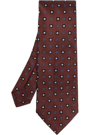 Etro Corbata de seda con motivo en jacquard