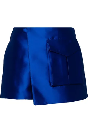 ISABEL SANCHIS Shorts cruzados con bolsillos y solapa