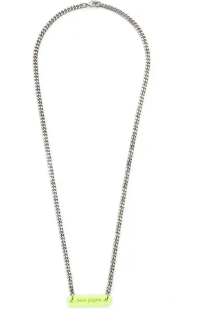 Palm Angels Collar con placa del logo