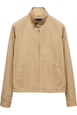 Prada Chamarra de tejido gabardina