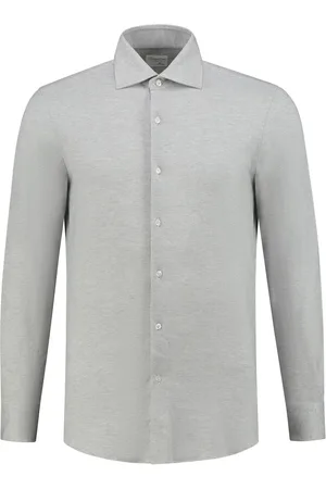 Finamore Camisa manga larga con efecto melange