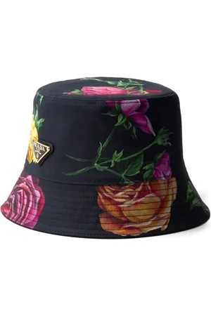 Prada Gorro de pescador reversible con estampado floral