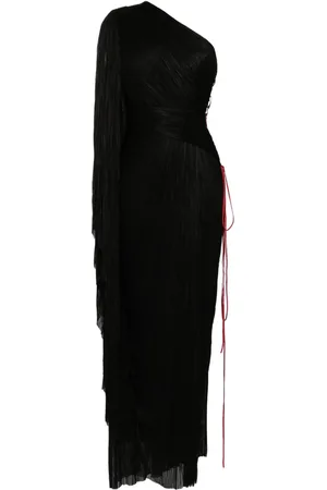 MARIA LUCIA HOHAN Vestido drapeado con hombro descubierto