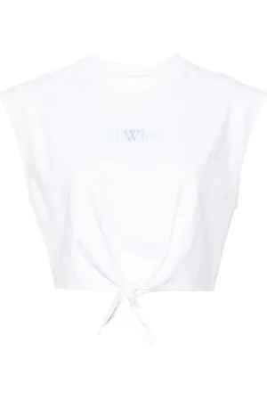 OFF-WHITE Top corto con motivo Arrows