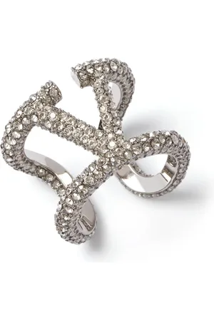 VALENTINO GARAVANI Anillo con cristales VLogo Signature