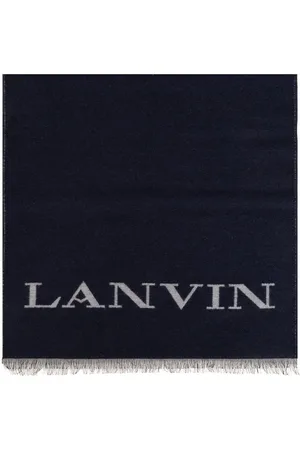 Lanvin Bufanda con logo en intarsia