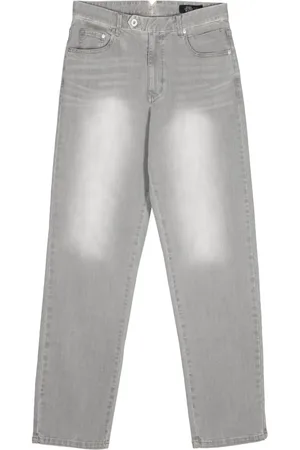 MAN ON THE BOON. Jeans recto con efecto desgastado