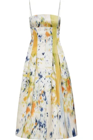 Oscar de la Renta Vestido midi Abstract