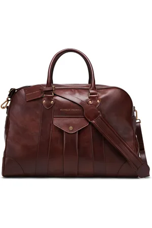 Brunello Cucinelli Bolsa de viaje con placa del logo
