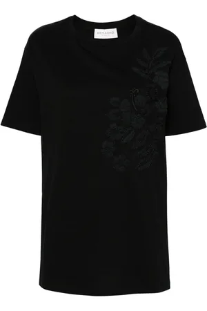 Ermanno Firenze Playera con bordado floral