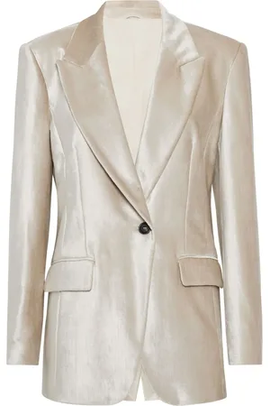 Brunello Cucinelli Blazer con solapas de pico