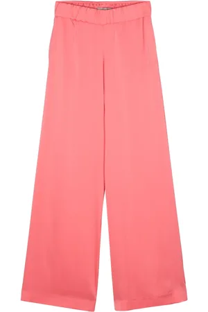 D.EXTERIOR Pantalones anchos con efecto satinado