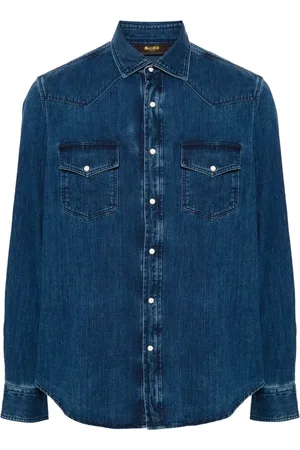 MOORER Camisa de mezclilla Larrie