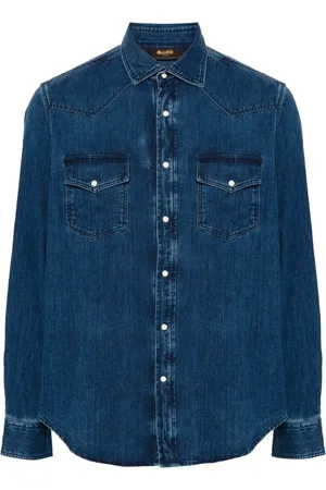 MOORER Camisa de mezclilla Larrie