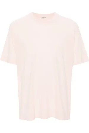Auralee Playera con cuello redondo