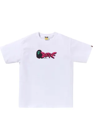 A Bathing Ape Playera con logo estampado
