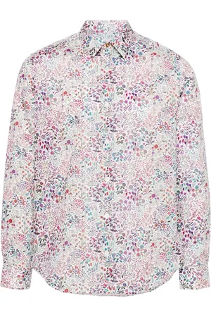 Paul Smith Camisa de popelina con estampado floral