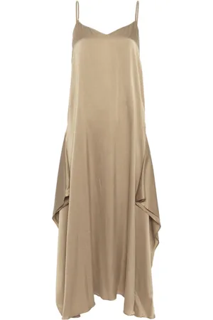 DUSAN Vestido midi de seda