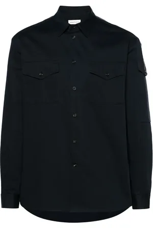 Alexander McQueen Camisa con logo estampado