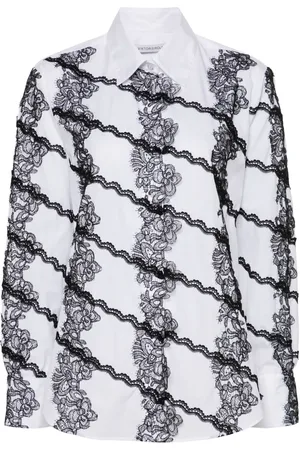 Viktor & Rolf Camisa con aplique de encaje