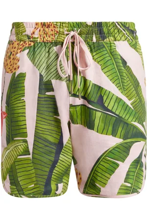 Farm Rio Shorts Banana Leaves