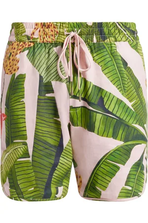Farm Rio Shorts Banana Leaves