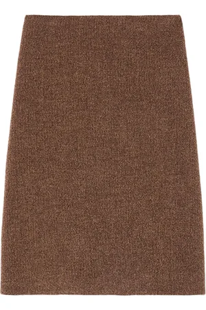 Jil Sander Falda midi con diseño acampanado