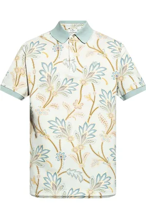 Etro Playera tipo polo con estampado floral