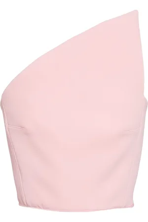 MATICEVSKI Top strapless con diseño asimétrico