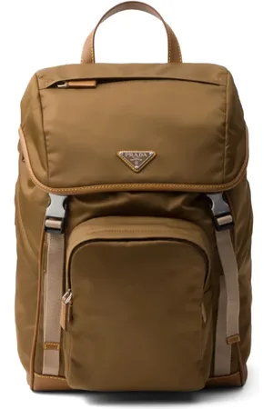 Prada Mochila con hebilla y logo triangular