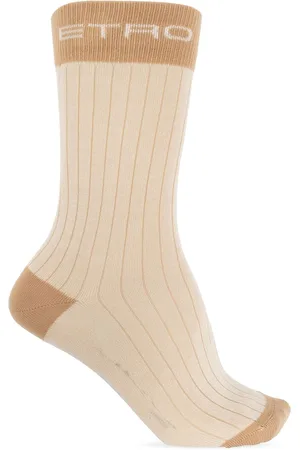 Etro Calcetines con rayas y logo en jacquard