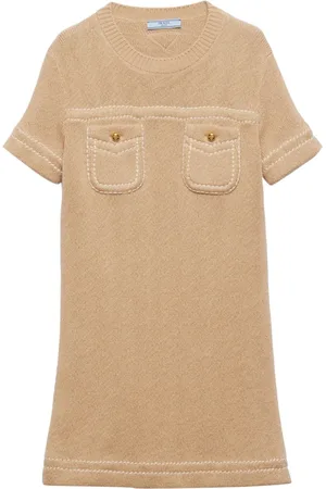 Prada Vestido corto con tejido