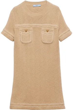 Prada Vestido corto con tejido