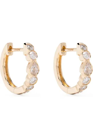 Anita Aretes Beverly en oro amarillo de 18kt con diamante