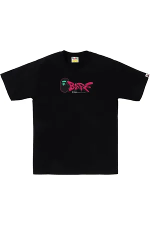 A Bathing Ape Playera con logo estampado