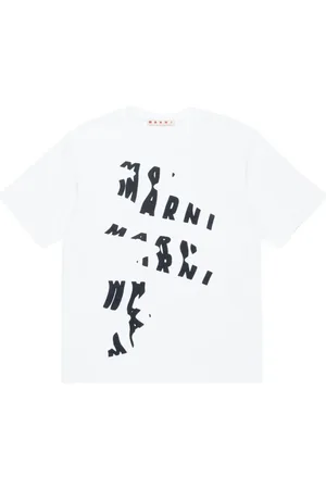Marni Playera con logo deconstruido